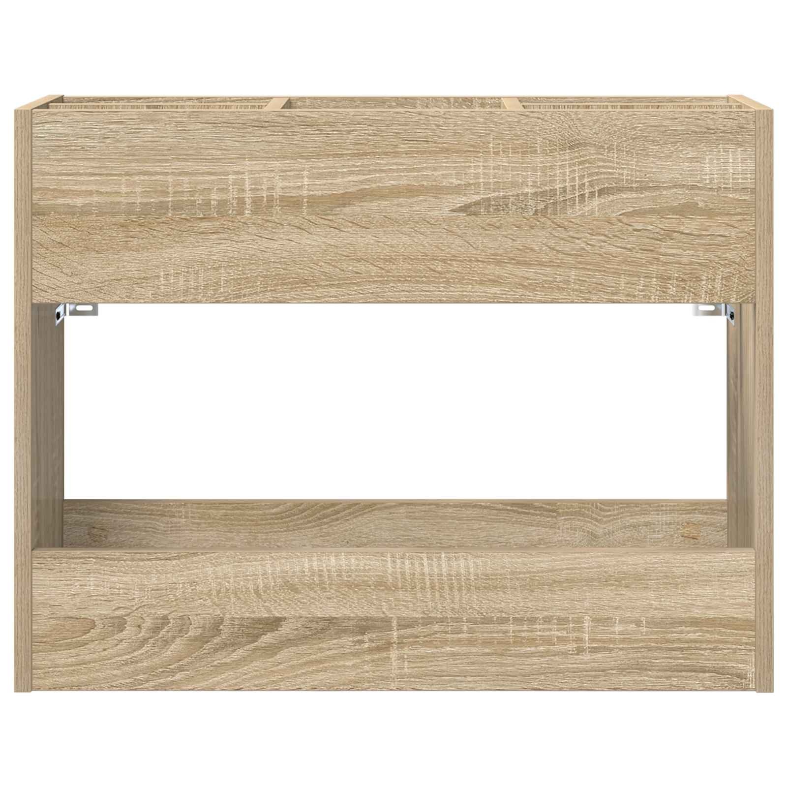 VidaXL Paraplu Standaard Sonoma Eiken 65 x 24 x 50 cm Bewerkt hout