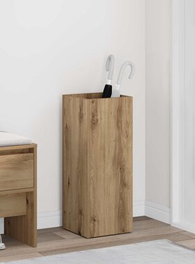 VidaXL Paraplu Standaard Artisan Eiken 25 x 24,5 x 64 cm Bewerkt hout