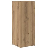 VidaXL Paraplu Standaard Artisan Eiken 25 x 24,5 x 64 cm Bewerkt hout