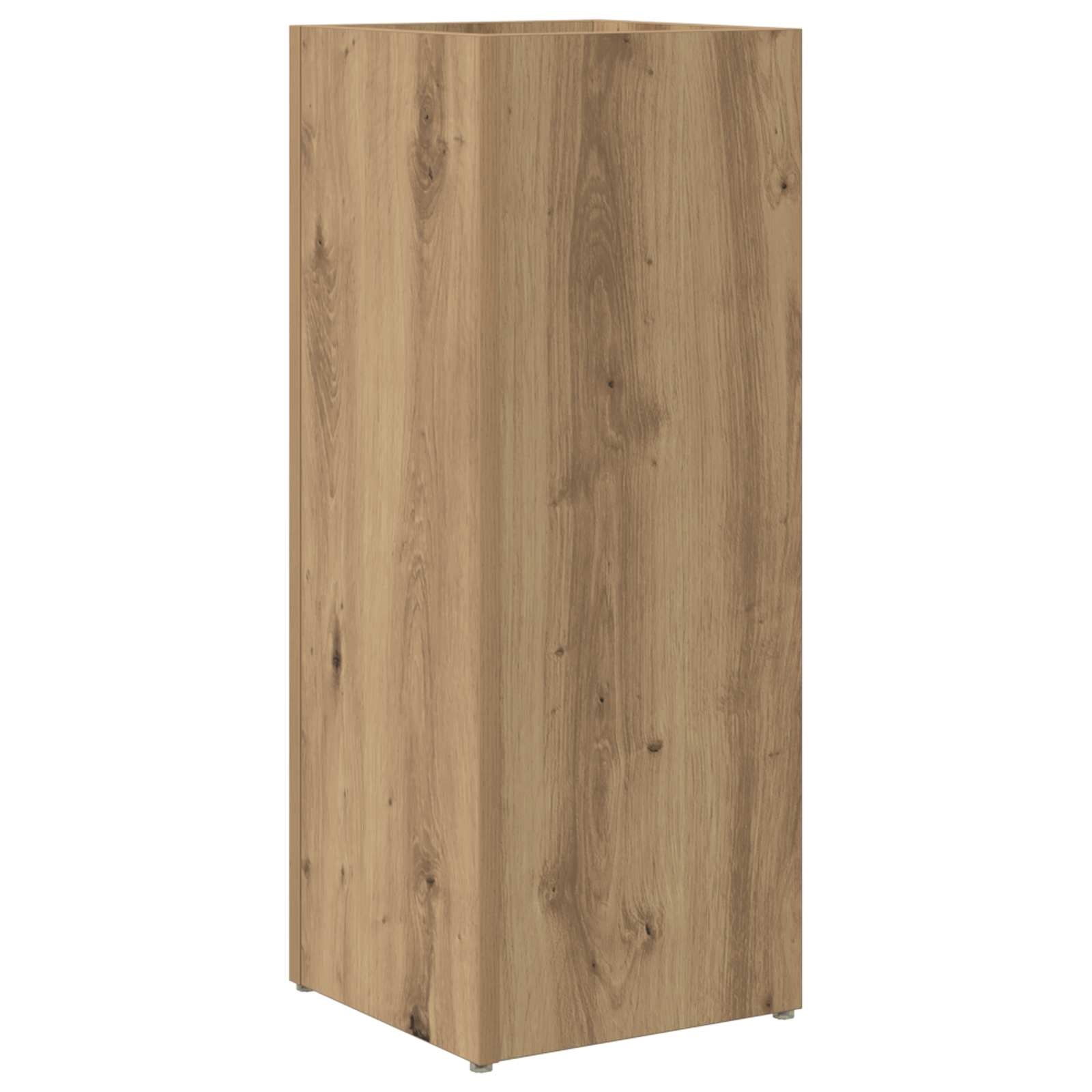 VidaXL Paraplu Standaard Artisan Eiken 25 x 24,5 x 64 cm Bewerkt hout