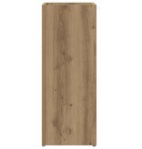 VidaXL Paraplu Standaard Artisan Eiken 25 x 24,5 x 64 cm Bewerkt hout