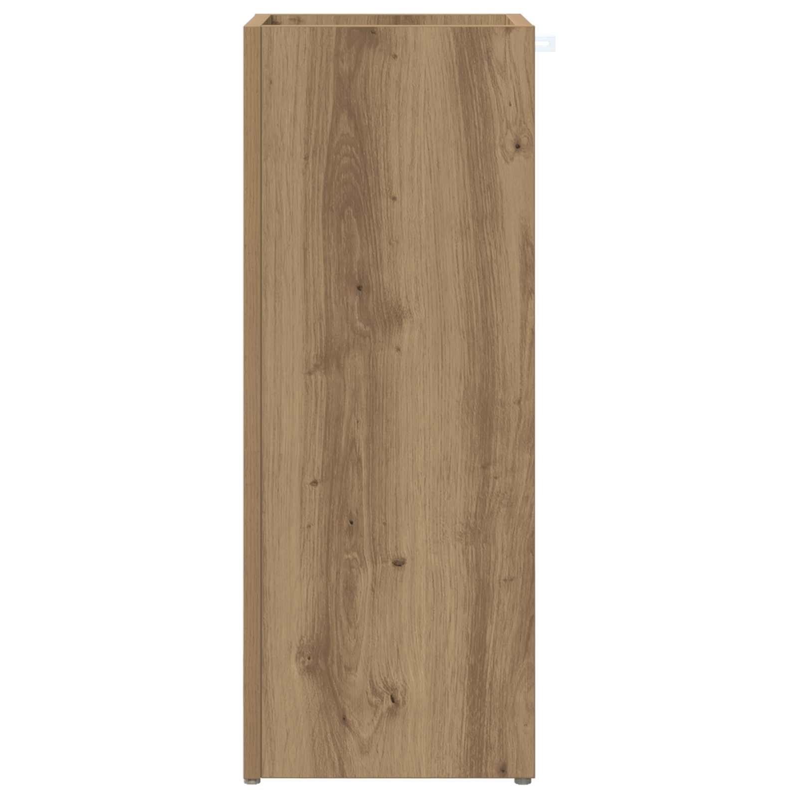 VidaXL Paraplu Standaard Artisan Eiken 25 x 24,5 x 64 cm Bewerkt hout