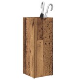 VidaXL Paraplu Standaard Oudhout 25 x 24,5 x 64 cm Bewerkt hout