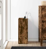 VidaXL Paraplu Standaard Gerookt eiken 25 x 24,5 x 64 cm Bewerkt hout