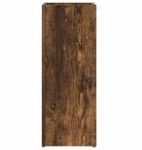 VidaXL Paraplu Standaard Gerookt eiken 25 x 24,5 x 64 cm Bewerkt hout