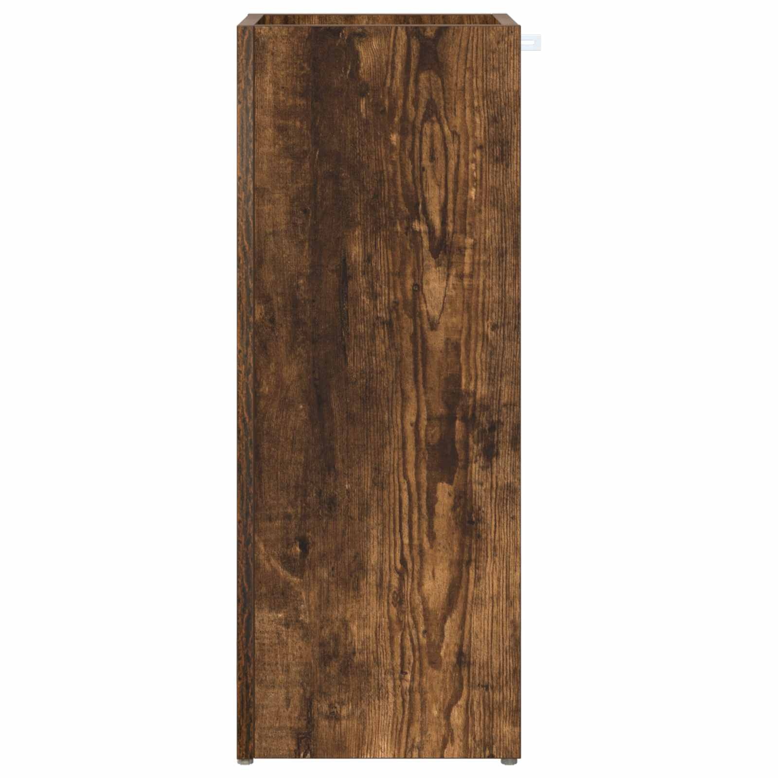 VidaXL Paraplu Standaard Gerookt eiken 25 x 24,5 x 64 cm Bewerkt hout