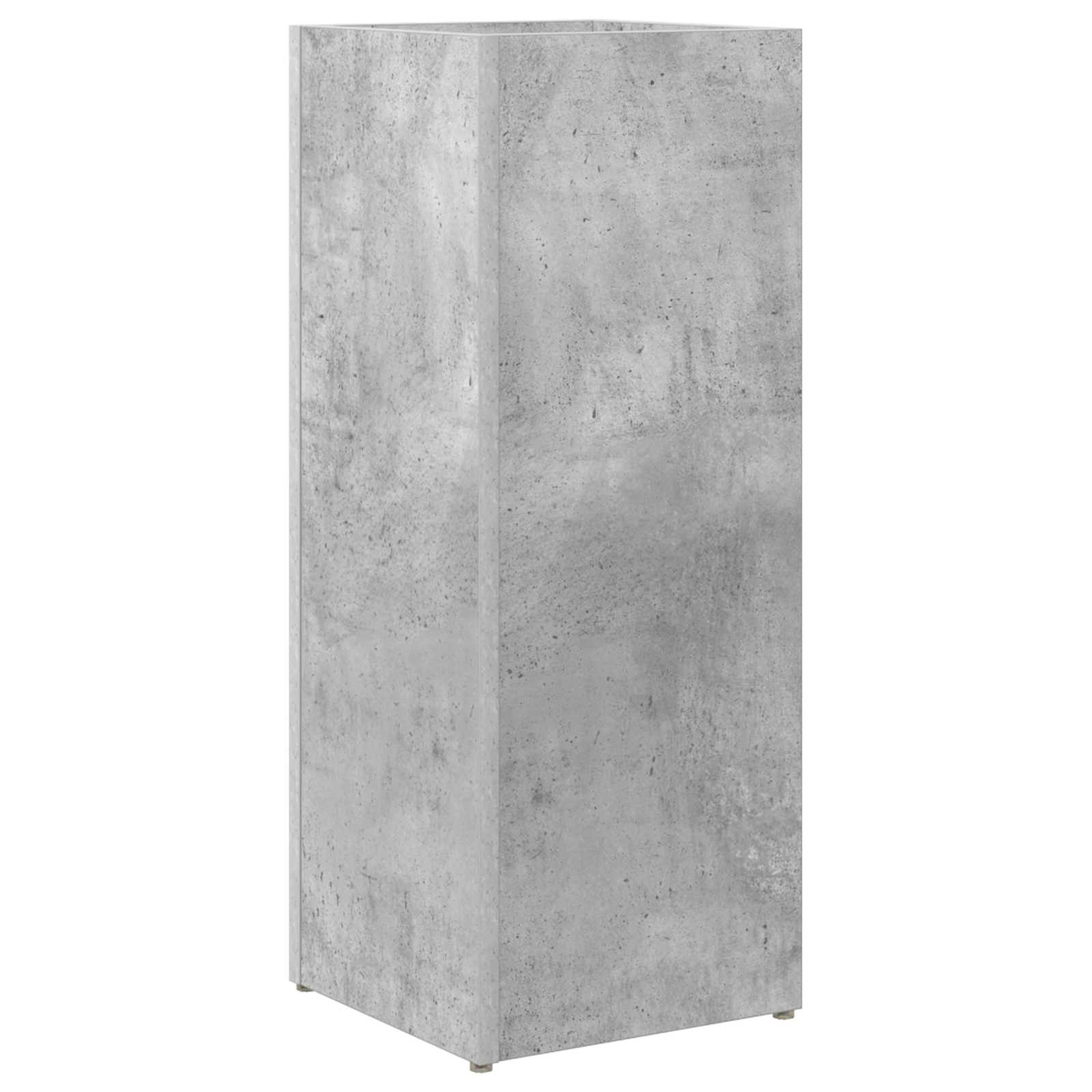VidaXL Paraplu Standaard Beton Grijs 25 x 24,5 x 64 cm Bewerkt hout