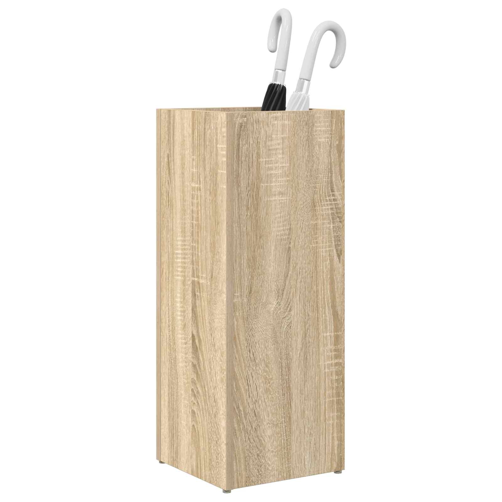 VidaXL Paraplu Standaard Sonoma Eiken 25 x 24,5 x 64 cm Bewerkt hout