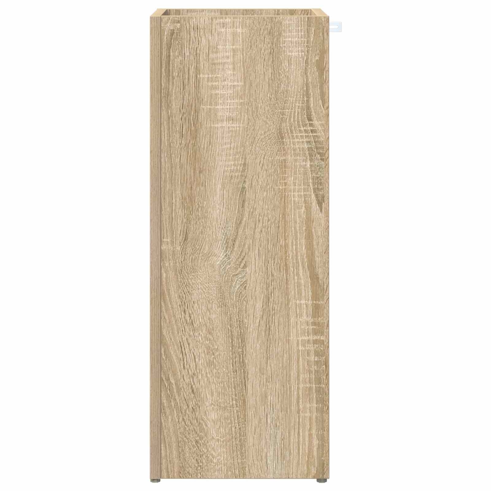 VidaXL Paraplu Standaard Sonoma Eiken 25 x 24,5 x 64 cm Bewerkt hout