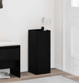 VidaXL Paraplu Standaard Zwart Eiken 25 x 24,5 x 64 cm Bewerkt hout