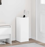 VidaXL Paraplu Standaard met opslag Wit 25 x 24,5 x 64 cm Bewerkt hout