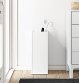 VidaXL Paraplu Standaard met opslag Wit 25 x 24,5 x 64 cm Bewerkt hout