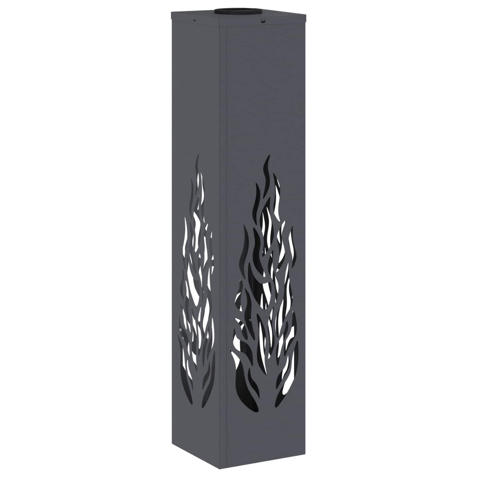 VidaXL Solar LED Pad Licht 2 pcs Antraciet Koudgewalst staal