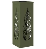 VidaXL Solar LED Pad Licht 2 pcs Olijf Groen Koudgewalst staal