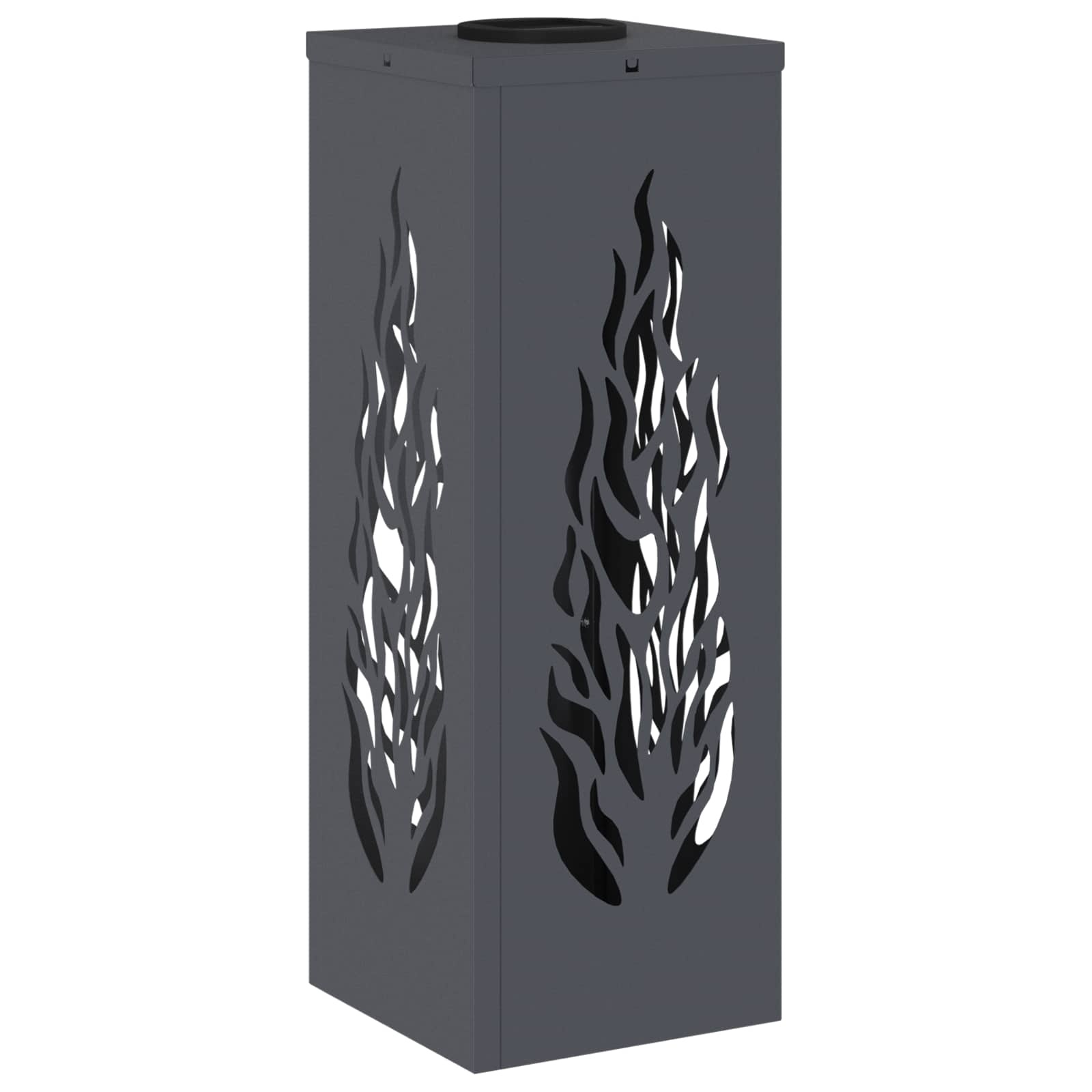 VidaXL Solar LED Pad Licht 2 pcs Antraciet Koudgewalst staal