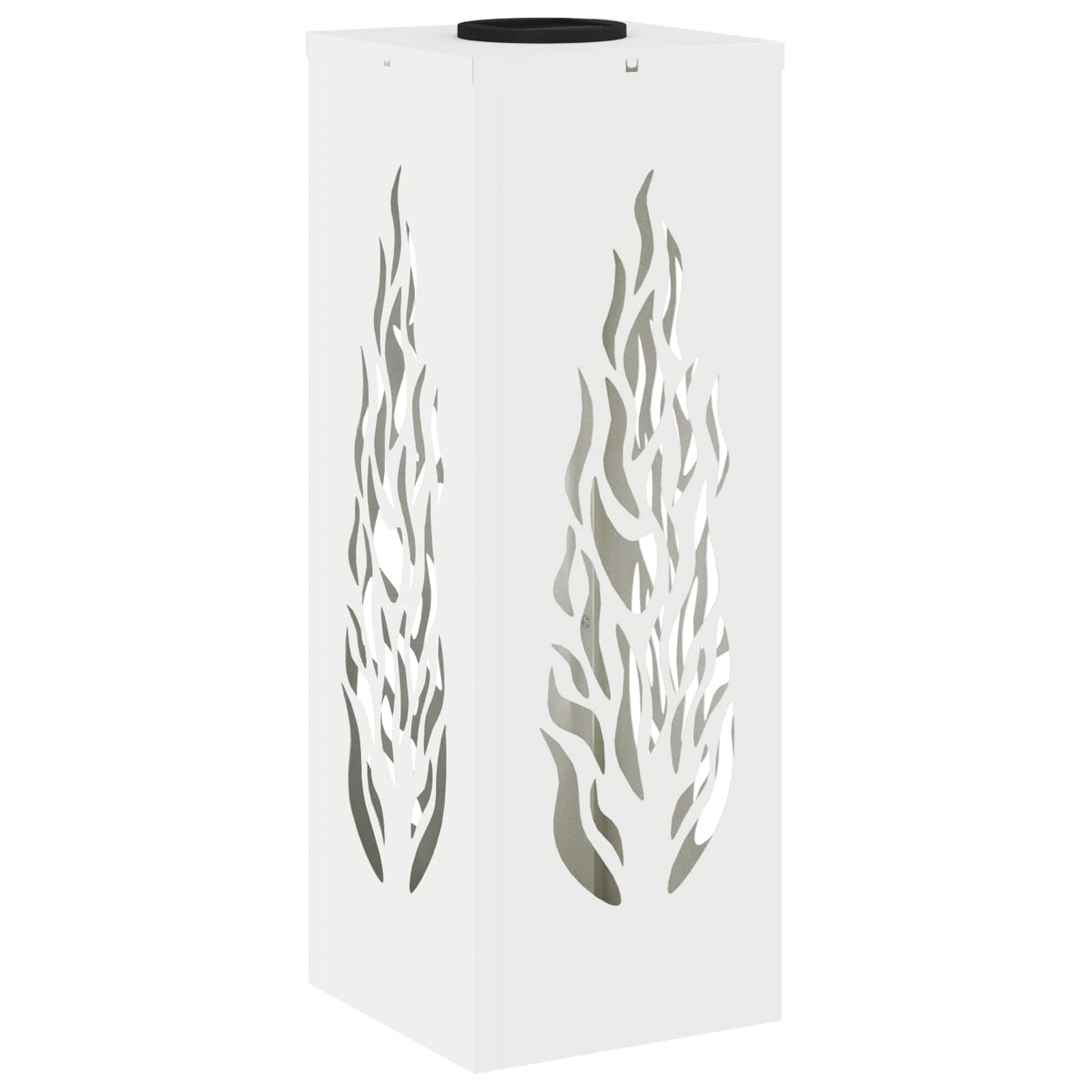 VidaXL Solar LED Pad Licht 2 pcs Wit Koudgewalst staal