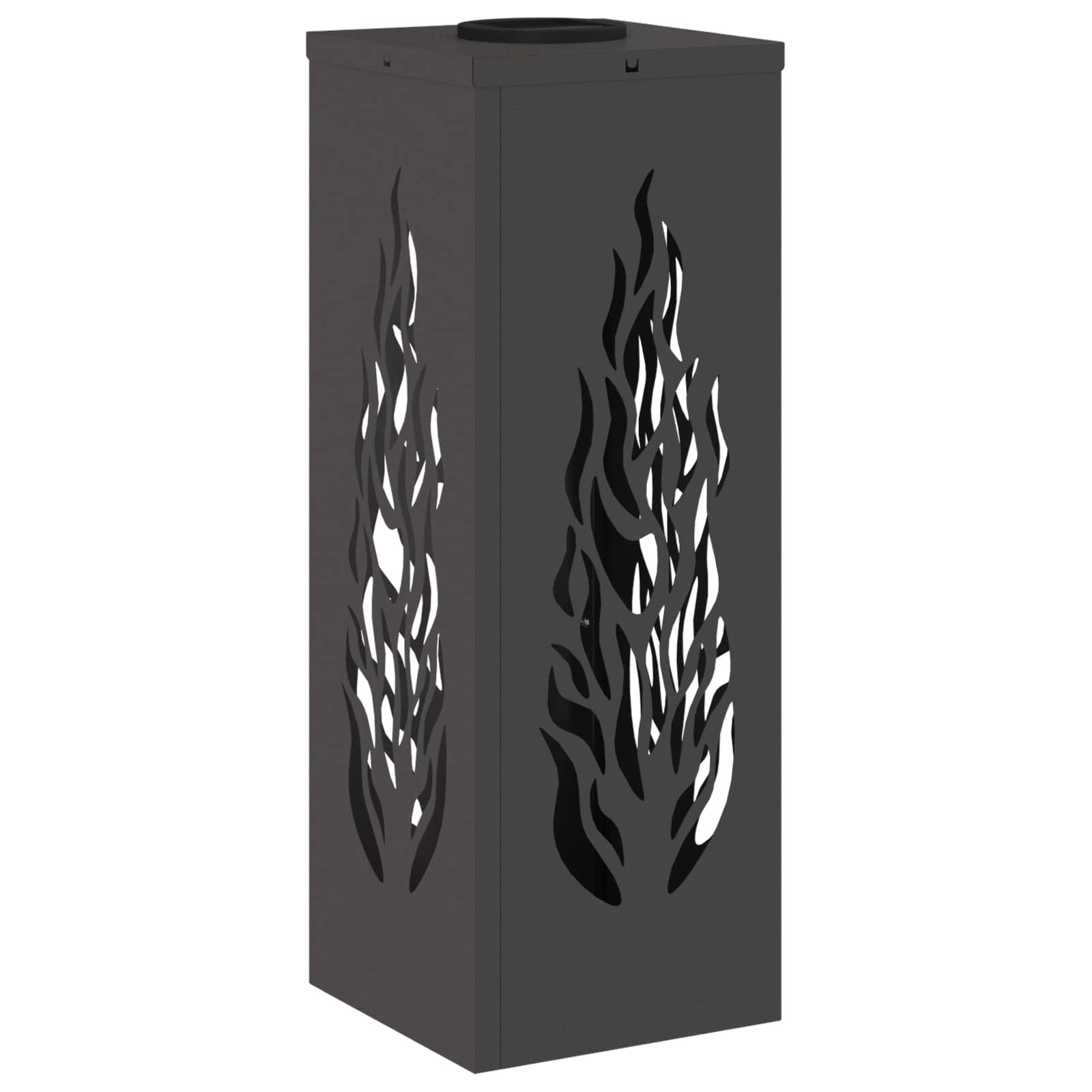 VidaXL Solar LED Pad Licht 2 pcs Zwart Koudgewalst staal