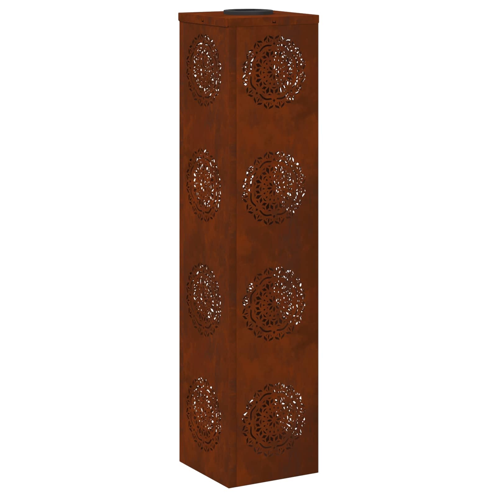 VidaXL Solar LED Pad Licht 2 pcs Cortenstaal Cortenstaal