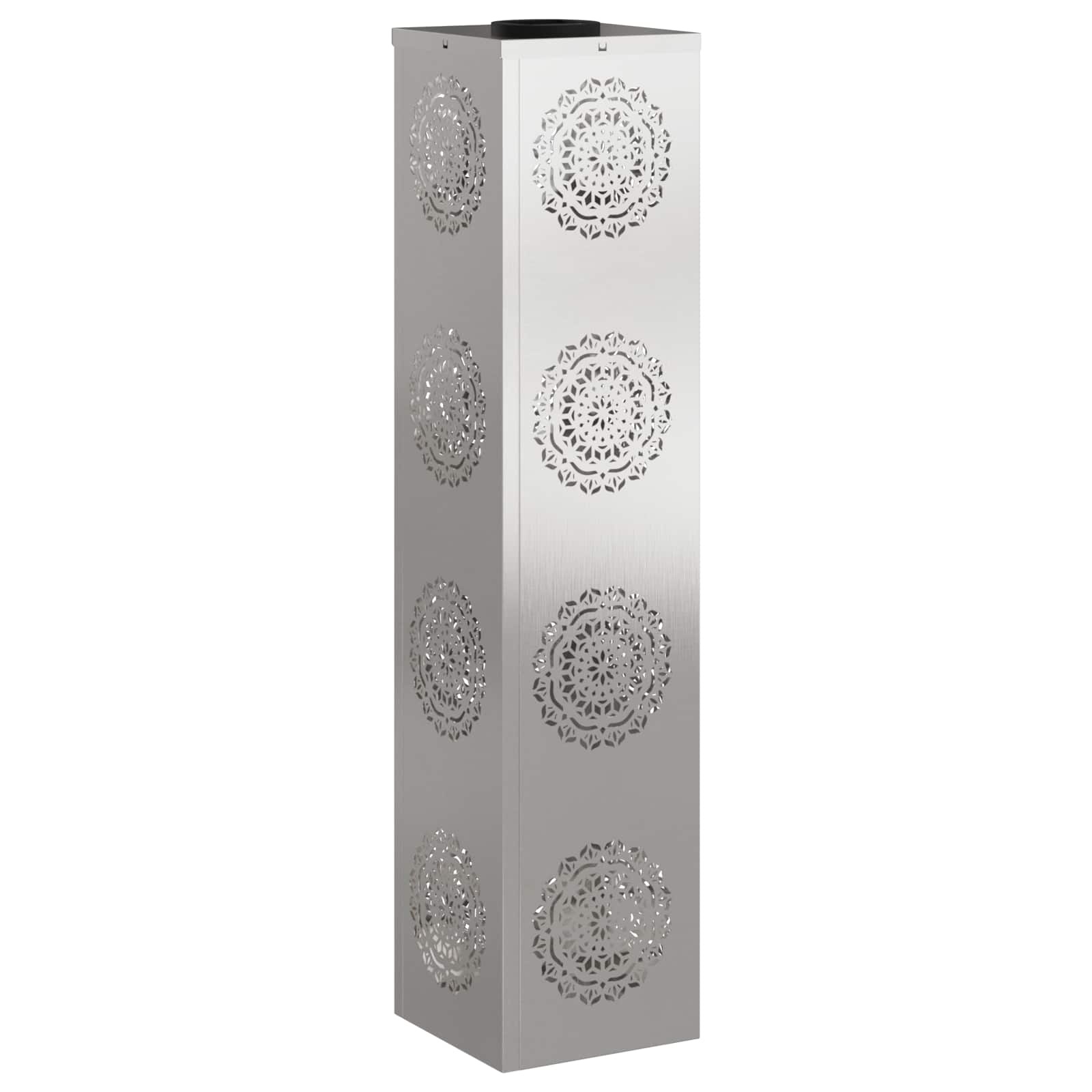 VidaXL Solar LED Pad Licht 2 pcs Roestvrij staal Roestvrij staal