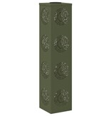 VidaXL Solar LED Pad Licht 2 pcs Olijf Groen Koudgewalst staal