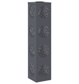 VidaXL Solar LED Pad Licht 2 pcs Antraciet Koudgewalst staal