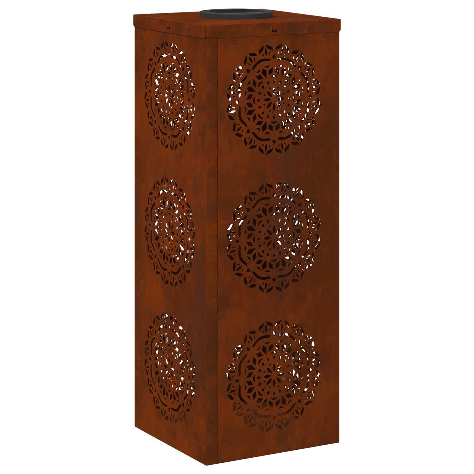 VidaXL Solar LED Pad Licht 2 pcs Cortenstaal Cortenstaal