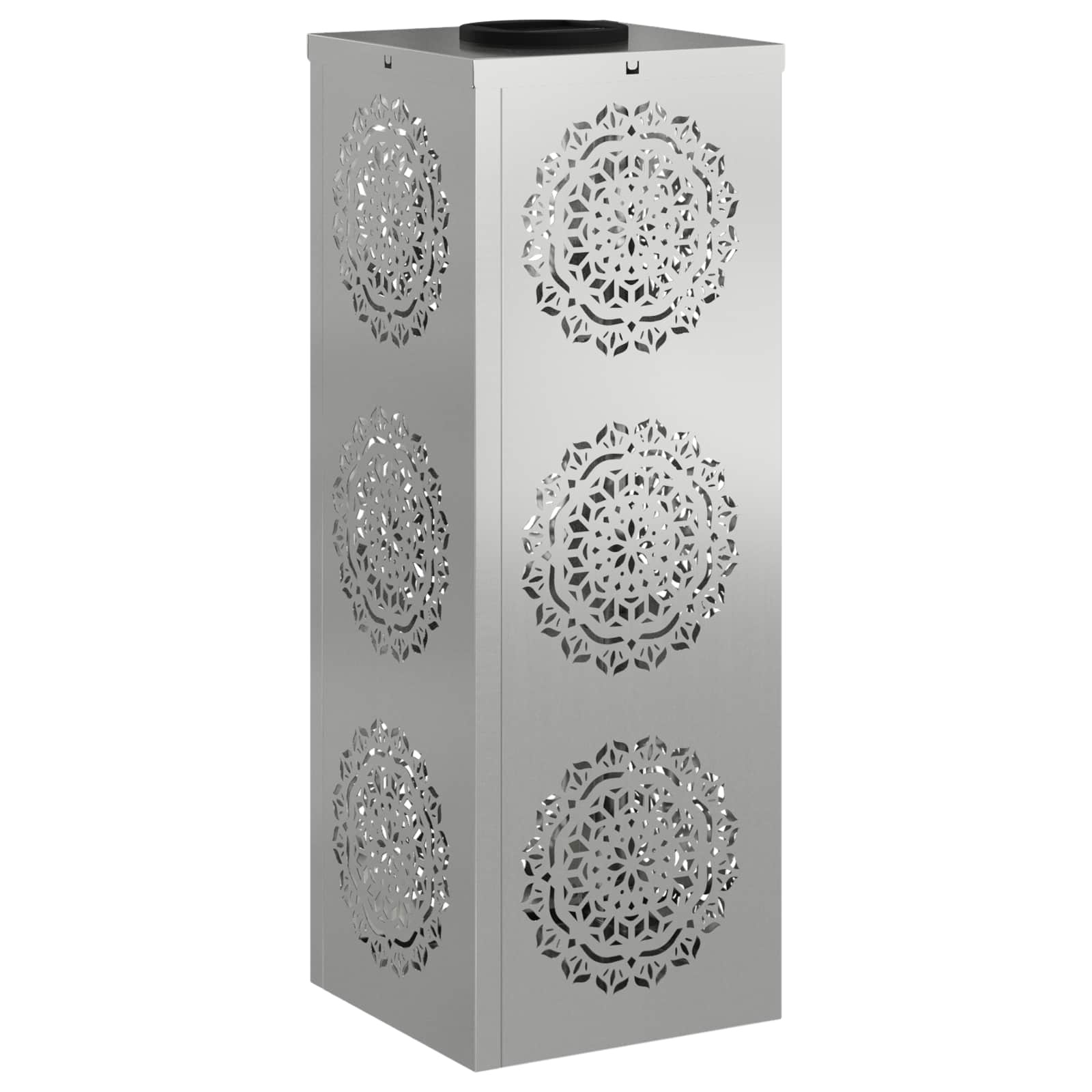 VidaXL Solar LED Pad Licht 2 pcs Gegalvaniseerd Gegalvaniseerd