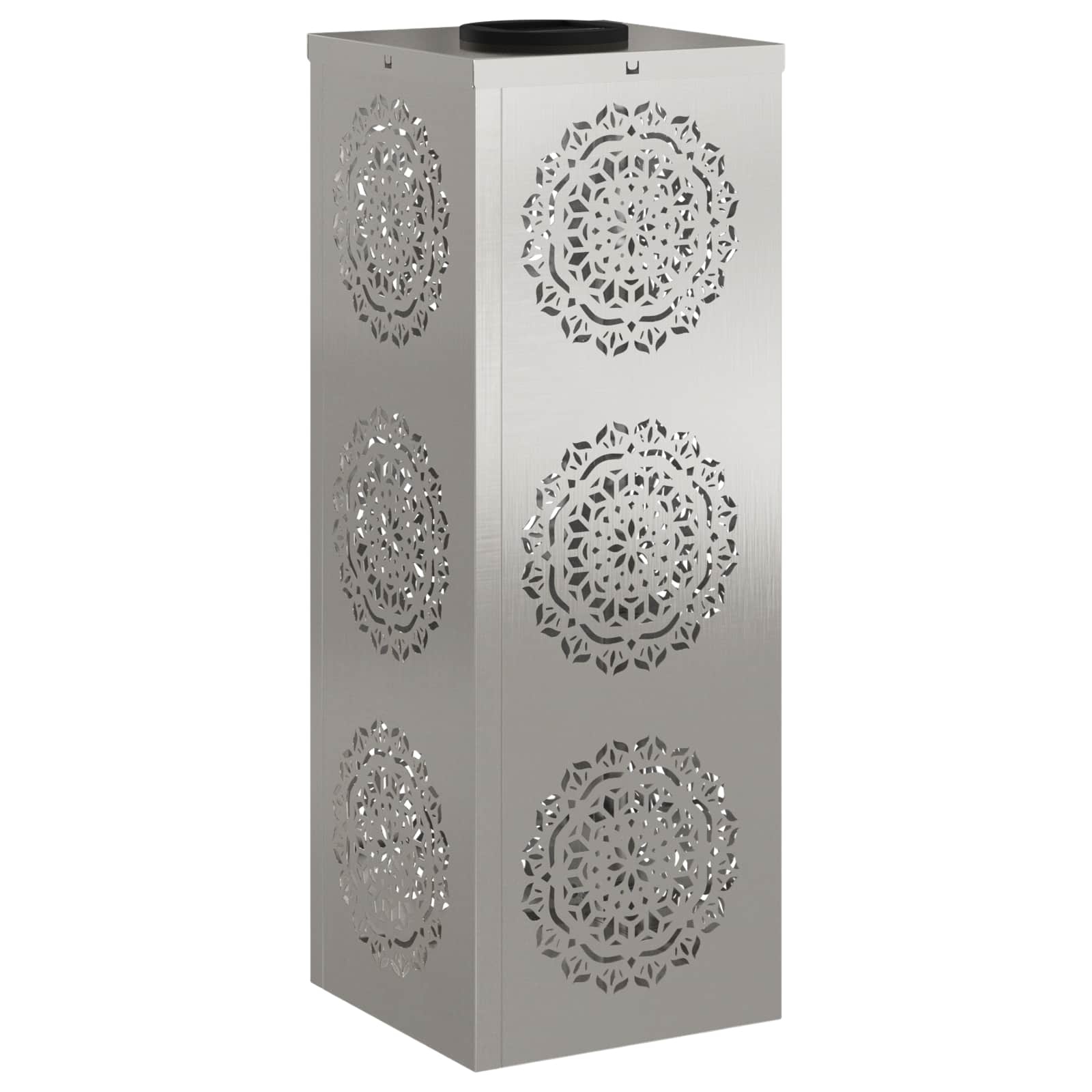 VidaXL Solar LED Pad Licht 2 pcs Roestvrij staal Roestvrij staal