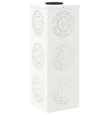 VidaXL Solar LED Pad Licht 2 pcs Wit Koudgewalst staal