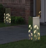 VidaXL Solar LED Pad Licht 2 pcs Roestvrij staal Roestvrij staal