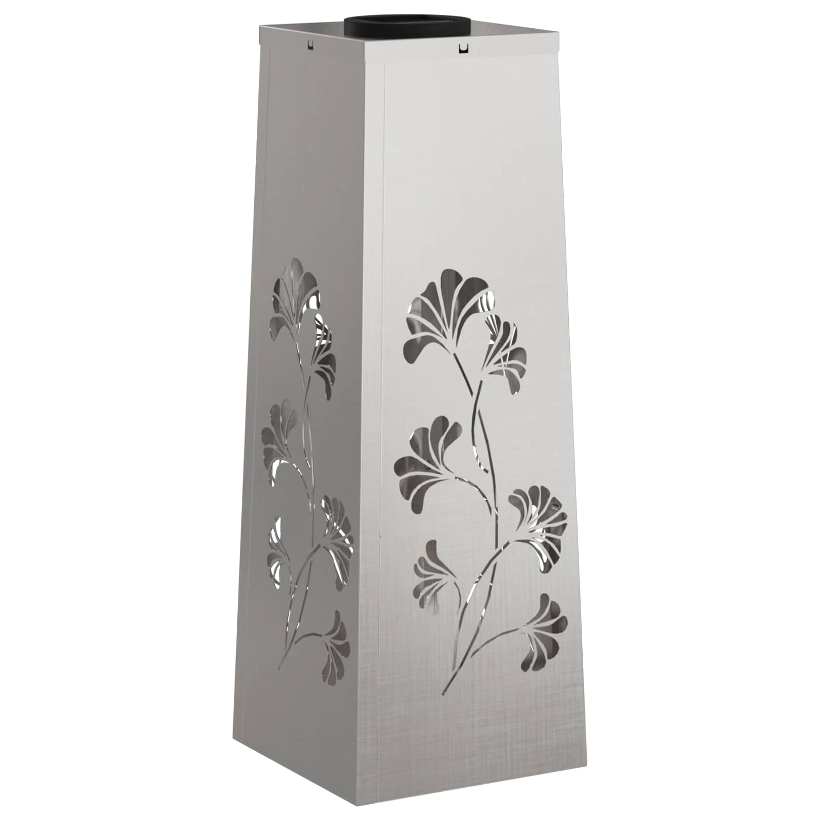 VidaXL Solar LED Pad Licht 2 pcs Roestvrij staal Roestvrij staal