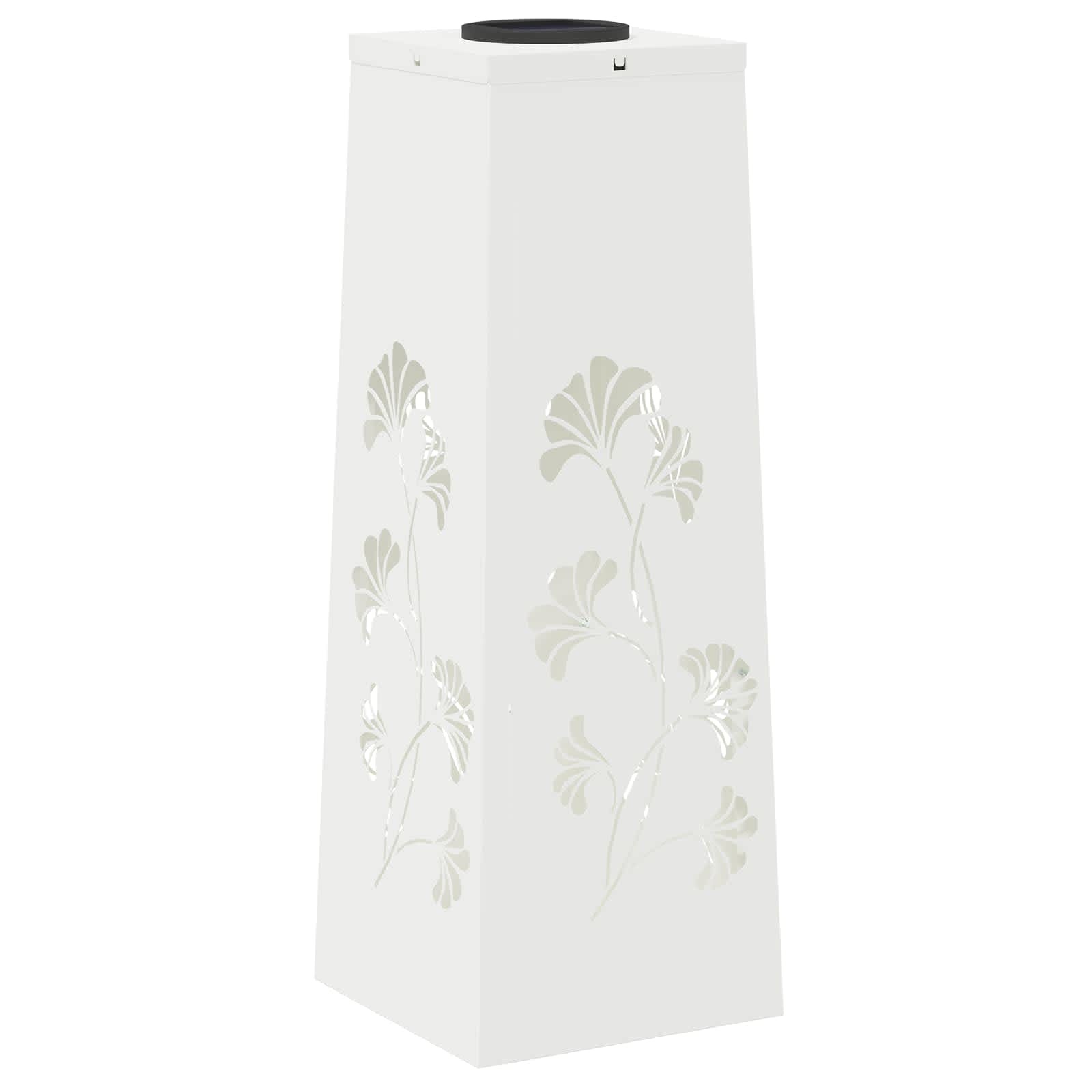 VidaXL Solar LED Pad Licht 2 pcs Wit Koudgewalst staal