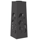 VidaXL Solar LED Pad Licht 2 pcs Zwart Koudgewalst staal