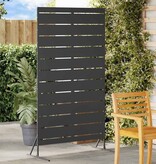 VidaXL Privacyscherm Zwart 100 x 50 x 180 cm Staal