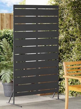 VidaXL Privacyscherm Zwart 100 x 50 x 180 cm Staal