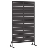 VidaXL Privacyscherm Zwart 100 x 50 x 180 cm Staal