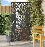 VidaXL Privacyscherm Zwart 100 x 50 x 180 cm Staal