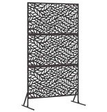 VidaXL Privacyscherm Zwart 100 x 50 x 180 cm Staal