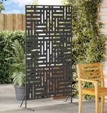 VidaXL Privacyscherm Zwart 100 x 50 x 180 cm Staal