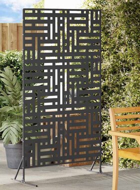 VidaXL Privacyscherm Zwart 100 x 50 x 180 cm Staal