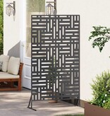 VidaXL Privacyscherm Zwart 100 x 50 x 180 cm Staal