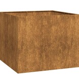 VidaXL Plantenbak roestig 100x100x80 cm weervast staal