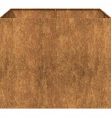 VidaXL Plantenbak roestig 100x100x80 cm weervast staal