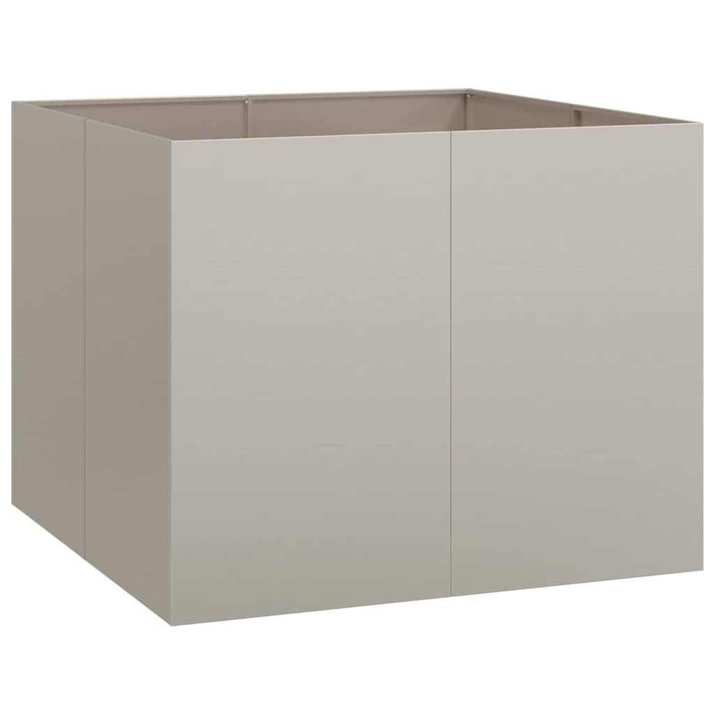 VidaXL Plantenbak roestig 100x100x80 cm weervast staal