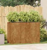 VidaXL Plantenbak roestig 120x40x80 cm weervast staal