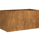 VidaXL Plantenbak roestig 80x40x40 cm weervast staal