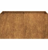 VidaXL Plantenbak roestig 80x40x40 cm weervast staal