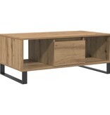 VidaXL Salontafel 90x50x36,5 cm bewerkt hout artisanaal eikenkleurig