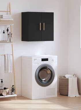 VidaXL Wandkast 60x31x60 cm bewerkt hout zwart