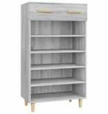 VidaXL Schoenenkast 60x35x105 cm bewerkt hout grijs sonoma eikenkleur